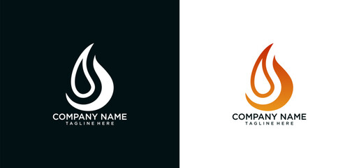 Fire red, flames icon set. Logo design fire. Vector illustration