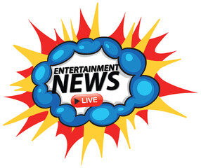 Vibrant Entertainment News Illustration