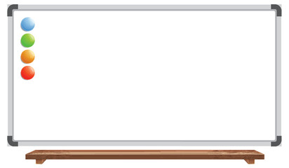 Colorful Markers on Whiteboard