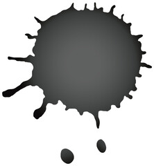Abstract Ink Splatter Vector Art