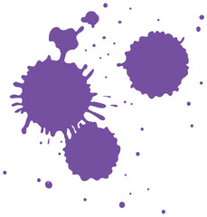 Purple Ink Splatter Vector Art