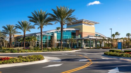 Obraz premium Merchant's Walk, Florida: A Sunny Day at the Plaza