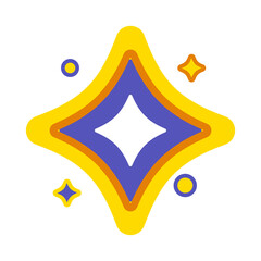 Colorful Star burst Graphic