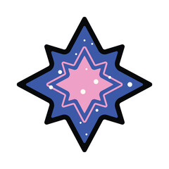 Colorful Star design Illustration