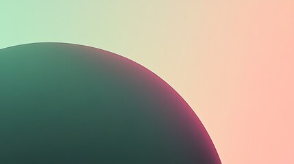 Abstract Gradient Sphere Meets Pastel Background