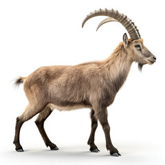 mountain goat on a white background