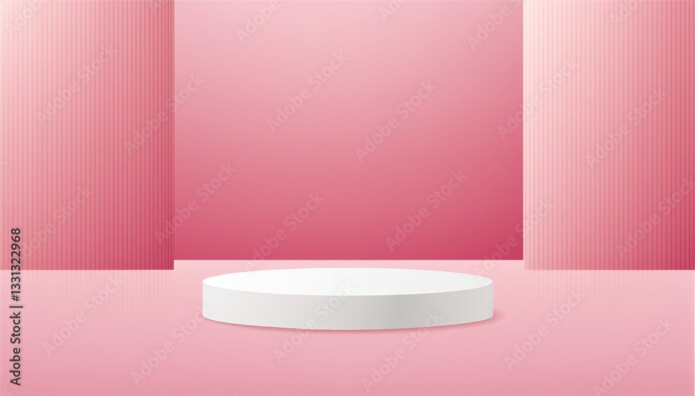 Poster 3d stage background product scene with geometric platform. stage background vector 3d rendering with