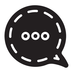 chat glyph icon