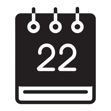 date glyph icon