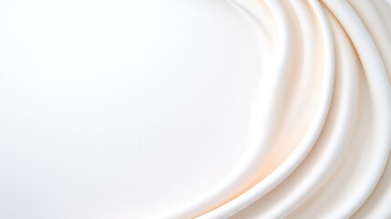 Elegant White Fabric Folds Creating a Smooth and Minimalist Abstract Background with Soft Shadows and Subtle Curves for Luxurious and Stylish Design, Perfect for Modern Aesthetic Projects