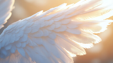 "Pure White Angel Wings Isolated on Transparent Background – Ethereal and Divine Feathered Wings"

