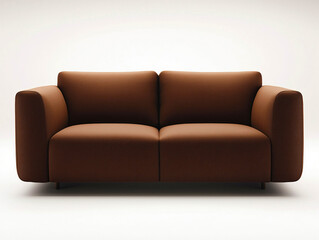 brown minimalism comfortable loveseat sofa furniture
