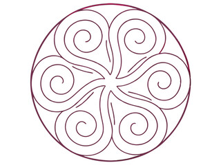Celtic design spiral celtic sun
