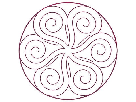 Celtic design spiral celtic sun
