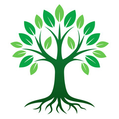 green tree vector