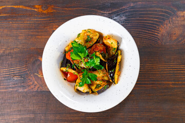 Fried vegetables in a bowl