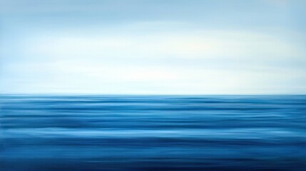 Obraz premium Abstract Seascape: A Motion Blur Study of Ocean and Sky
