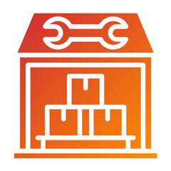 Vector Design Warehouse Icon Style