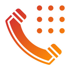 Vector Design Phone Dial Icon Style