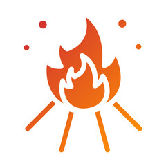 Vector Design Bonfire Icon Style