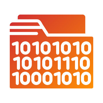 Vector Design Binary Icon Style