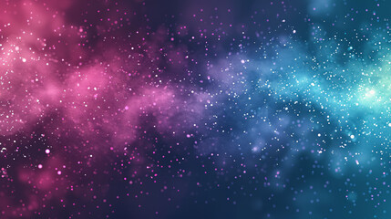 Obraz premium Wide header website banner design featuring shiny, glossy glitter, sparkle, and gradient colors in a modern and elegant abstract composition of green, teal, blue, purple, magenta, and pink.