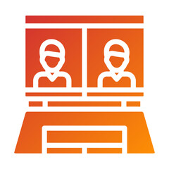 Vector Design Online Meeting Icon Style