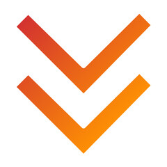 Vector Design Down Chevron Icon Style