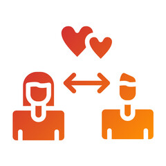 Relationship Status Vector Design Icon Style