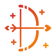 Cupid's Bow Vector Design Icon Style