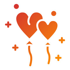 Heart Balloon Vector Design Icon Style