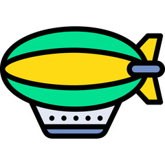 zeppelin airship icon © RSetiawan_Creative