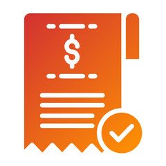 Vector Design Bill Icon Style