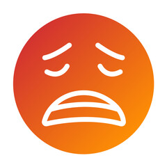 Vector Design Disappointed Icon Style