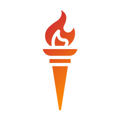 Vector Design Torch Icon Style
