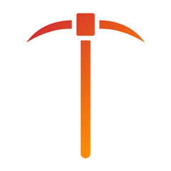 Vector Design Pickaxe Icon Style