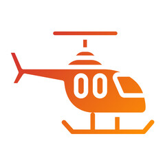 Vector Design Helicopter Icon Style