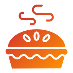 Vector Design Apple Pie Icon Style