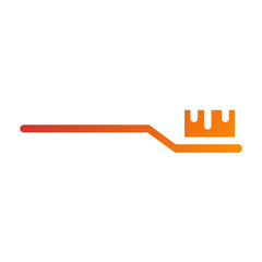 Vector Design Tooth Brush Icon Style