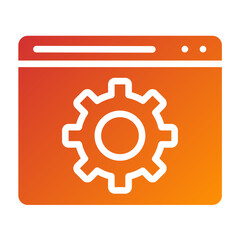 Vector Design Browser Setting Icon Style
