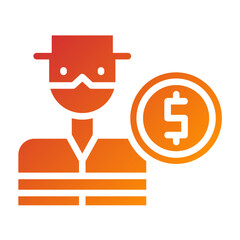 Fototapeta premium Vector Design Thief Icon Style