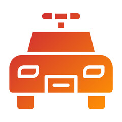 Vector Design Police Car Icon Style
