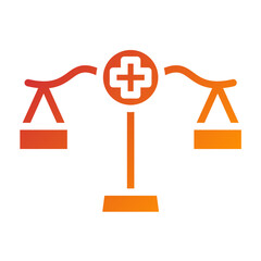 Fototapeta premium Vector Design Health Law Icon Style