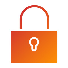 Vector Design Padlock Icon Style