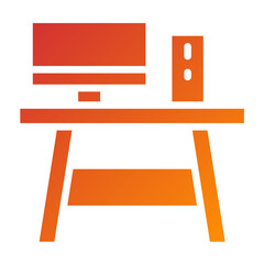 Fototapeta premium Vector Design Computer Table Icon Style