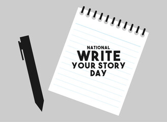 National Write Your Story Day. March.