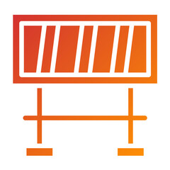 Vector Design Road Barrier Icon Style