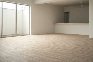 Spacious interior with natural light in modern design