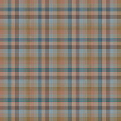 Seamless classic checkered pattern. Brown, blue background.