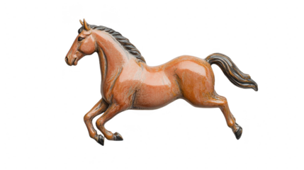 Bronze Horse Sculpture: A Galloping Equine Masterpiece of Strength, Grace, and Freedom in Artistic Motion on a Black Backdrop, Perfect for Equestrian Art.